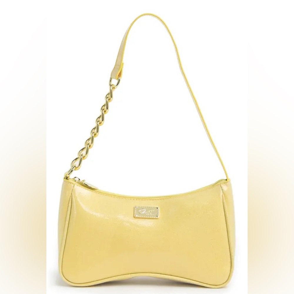 Yellow Coated‎ Glitter Shoulder Bag LUV BETSEY BY BETSEY JOHNSON